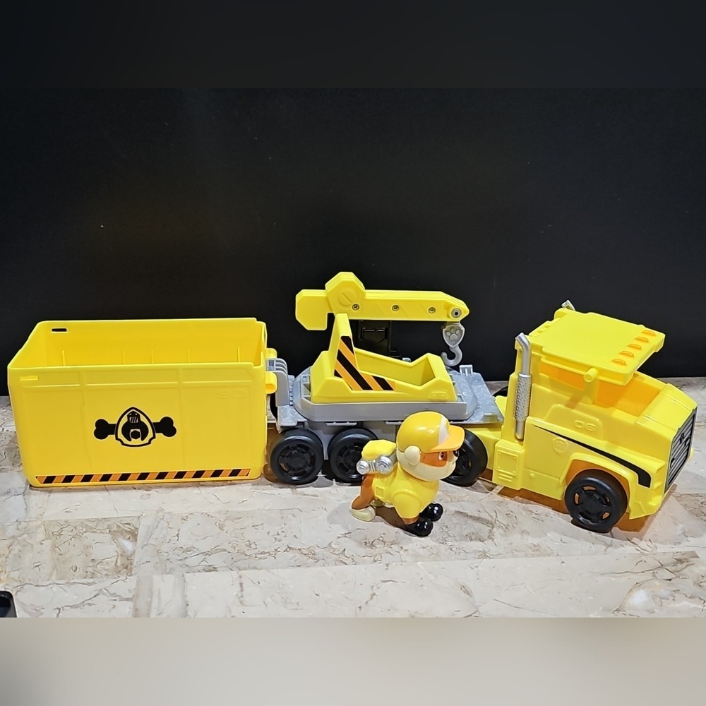 Paw Patrol Rubble Truck Pups X-Treme Transforming Construction Truck Figure 9"in